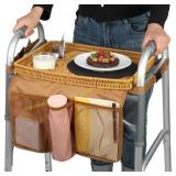 Walker Tray for Folding Walker with Cup Holder