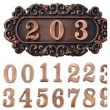 Door Number Plate, 14-Number Sign