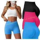 Coume 3-Pack Workout Shorts - Women Butt Lift