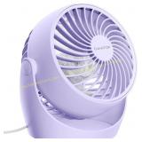2ct Gaiatop Desk Fan, 5-Inch Portable Circulator