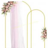 Fomcet Metal Arch Backdrop Stand Set (2) Gold