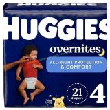 Huggies Nighttime Diapers Size 4, 21 ct