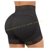 Sz L FeelinGirl Butt Lifter Faja Shorts BLACK
