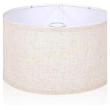 2pc Drum Lamp Shades 11" Top/Bottom, 9" Height