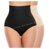 Tummy Control High Waisted Shapewear Briefs, XL