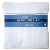 Grandeur Hospitality Towels Wash Cloths 24pc
