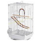 Basic Bird Cage, 24.8" Parrot Cage, 2 Feeders