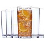 US Acrylic Clear 24oz Glasses (6) BPA-Free
