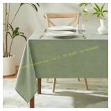 IVAPUPU Linen Table Cloth, Sage Green 52x70