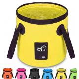 3ct 20L Collapsible Bucket, Black, Orange, Blue