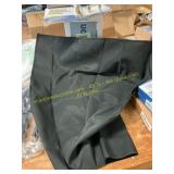 24"x24" Faux Linen Square Tablecloth, Black