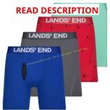 Sz XL Land End Mens Underwear 4 Pack Boxer Briefs
