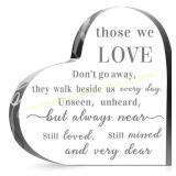 Jetec Bereavement Gift Acrylic Heart Memorial