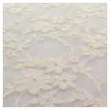 Giselle Floral Lace Ivory Fabric by Yard