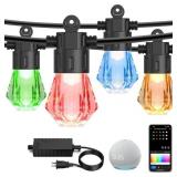 XMCOSY+ 48FT Smart Outdoor String Lights