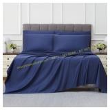 Blue King 6pc Kirkland Signature 680 TC Sheet Set