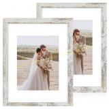 Hongkee 11x14 Frame Set (2) - Glass White