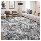 DMOYEST Area Rug 10x12   Gray
