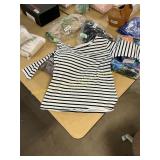 Unbranded 80% Cotton Thin Long Sleeve Stripe Shirt