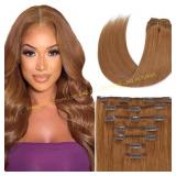 Brown Clip-In Hair Extensions, 16"
