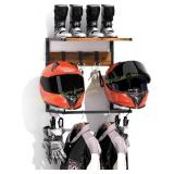 Urban Deco Helmet Wall Mount Rack 2 Stands