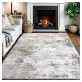 IOHOUZE Abstract Rug 5x7, Washable