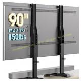 AX WABER Table Top TV Stand, 37-90", Black