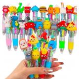 CZWZ 17Pcs Mini Multicolor 4-in-1 Pens