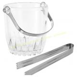 Glass Ice Bucket with Handle, 1000ml Chiller