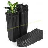 50-Pack 12" Deep Tree Planter Pot, Black Pot