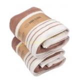 2ct Textured Stripe Bath Towels