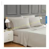 King beige Kirkland 100% Cotton 680 TC Queen Sheet