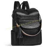 Shrrie Vegan Leather Laptop Backpack 15.6"