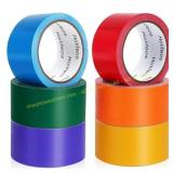 Rainbow Duct Tape 6-Pack, 15 yd x 2"