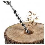 SOMADA 1" x 12" Wood Auger Bit, Hex Shank