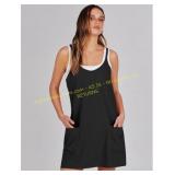 2XL Prinbara Women Tennis Dress Romper with Pocket