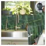 Heikki Kitchen Splash Guards, Grass Green