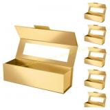 PACKQUEEN 6 Wine Gift Boxes with Window