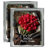 Calenzana Silver Glitter Picture Frame Bundle