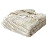 Icegrey Throw Blanket 110 150cm Beige
