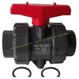 PVC Union Ball Valve 1-1/2" DN40, 200 PSI