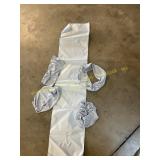 Gray Table Runners W/ Fabric Bands