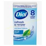 Dial Antibacterial Bar Soap, Spring Water 4 oz (8)