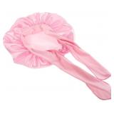 Galpada Silk Bonnet Satin Ribbon Pink Hat