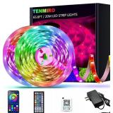 Tenmiro 65.6ft RGB LED Strip with Remote