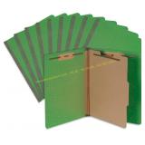 Blue Summit 10 Green Folders, 1 Divider