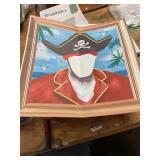 Flower arrangements, pirate frame, misc
