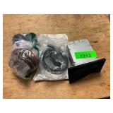 Wall outlet box, walkie talkie, misc