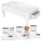 BEBOBLY Adjustable Cat Feeder Stand, 3-5.1 in