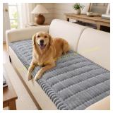 decorUhome Fuzzy Pet Couch Cover, Grey 27.6x59
